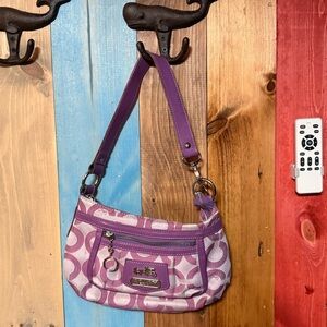 💜 Coach Poppy Signature Mini Hobo in Lilac & Plum 💜 ltd  y2k *fair